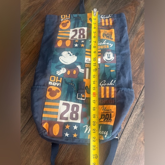 Disney Parks/ Walt Disney World Backpack Mickey Mouse Patch Canvas 28 - Picture 5 of 13